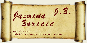 Jasmina Boričić vizit kartica